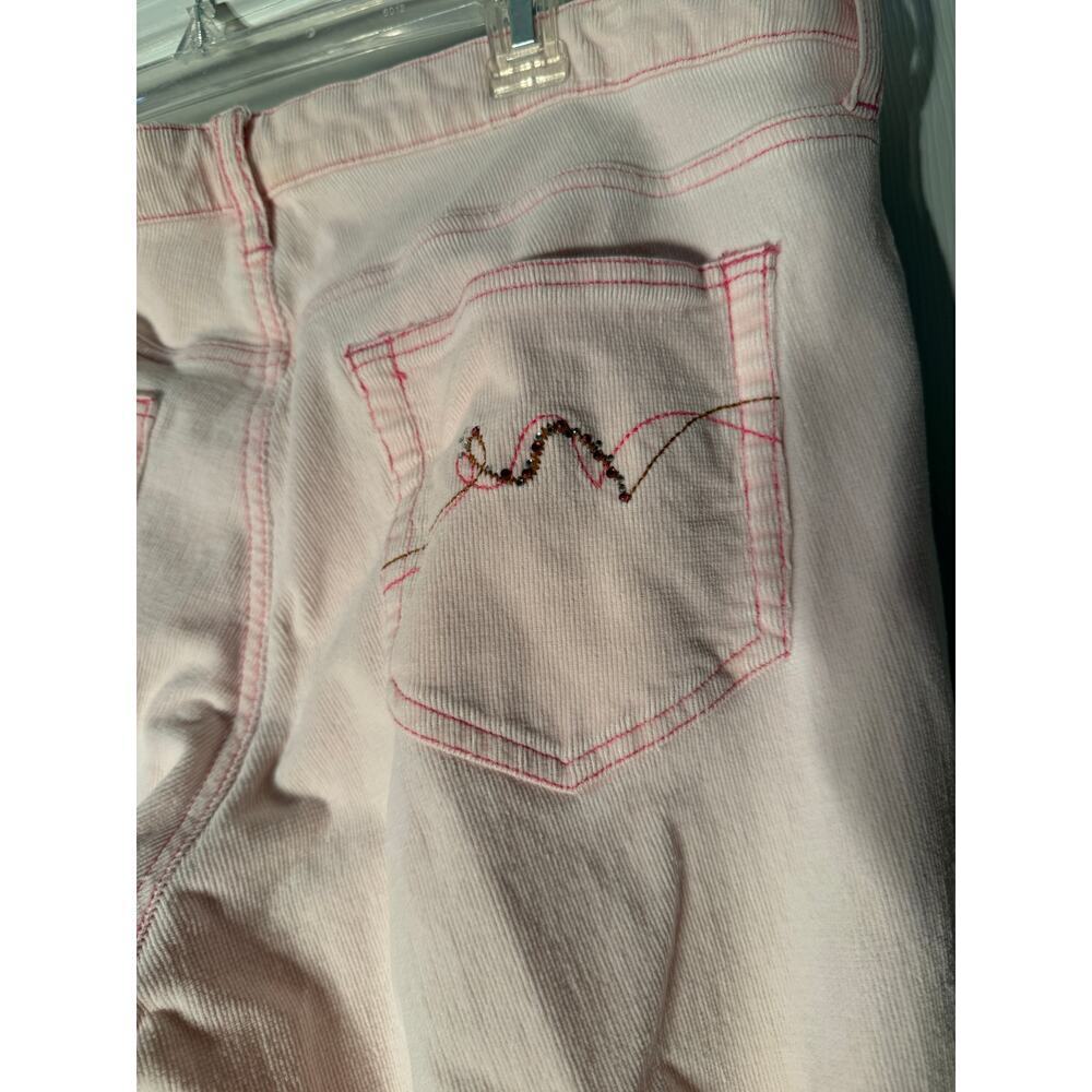 L.E.I Pink Corduroy Women's Size 16 Straight Leg Pants Y2K - Picture 5 of 12